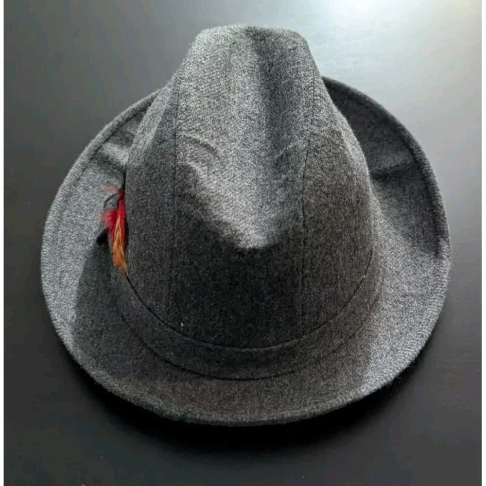 Amalgamated Clothing & Textile Workers Union Gray Wool/Poly Fedora -‎ L